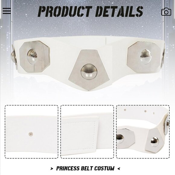 Women Costume Belt Faux Leather Large Halloween Cosplay Accessories - Picture 4 of 7